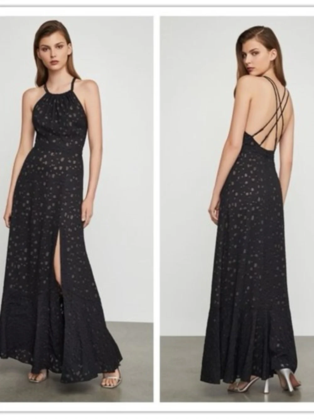 BCBGMaxAzria Strappy Maxi Slip Dress